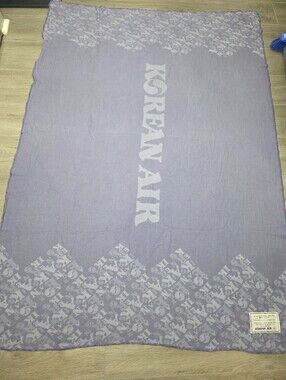 Vintage Korean Air Cabin Flight Blanket First Class? Air Plane